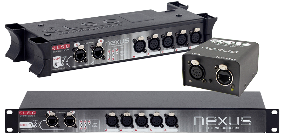 Strand Lighting 6-Port RDM Splitter with 1U Rack Mount and PowerCON  Connector